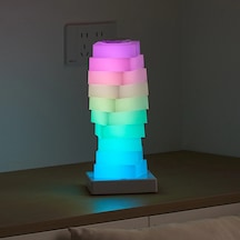 Conventions1 Dıy Renk Değiştiren Masa Lambası Rgb 16 Renkli Led Açık Mor