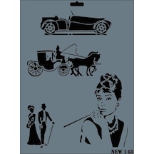 New Seri N-148 Stencil 35x25 Cm