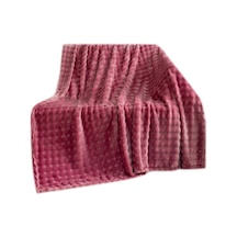 70x100cm Tek Katlı Flanel Battaniye Basit Kalınlaştırılmış Kanepe Örtüsü Yeni Yatak Örtüsü Şarap Kırmızısı
