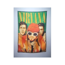 Metallica Nirvana Grubu Desenli Tasarım Duvar Halısı