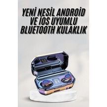 Yeni Nesil Bluetooth Kulaklık Uzun Pil Ömrü El Fenerli Dijital Şarj Göstergeli Çok Renkli 39524701
