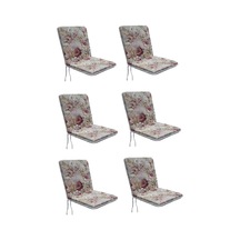 Mirzade 6'lı Median Yüksek Arkalı Sandalye Minderi-karino