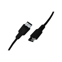 Coral Type C-c Power Delivery Hızlı Şarj Kablosu, Siyah Kablo, Siyah/siyah Uçlar 120 Cm