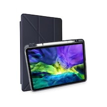 Newface Apple İpad Air 4 10.9 Kılıf Kalemlikli Mars Tablet Kılıfı - Lacivert Klasik