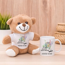Arapça Öğretmenine Hediye Peluş Ayıcık Ve Kupa Bardak