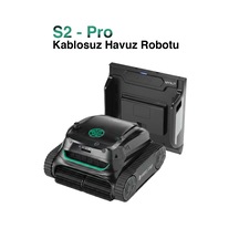 S2 Pro Kablosuz Havuz Robotu 300m2 Havuz Taban - Duvar Temizlik Robotu