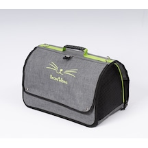 Brave Paws Perdeli Flybag Plastik Yırtılmaz Fileli Kedi ve Köpek Taşıma Çantası Havayolu Çantası