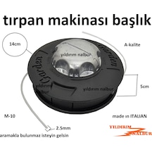 Tırpan Misinası Kafa Tırpan Makina Kafası M10 Ot Biçme İtalıan Ot
