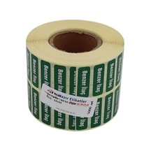 Benzer İlaç Etiketi 30mm X 10mm 5000 Adet Kuşe Rulo Etiket 124-Pembe