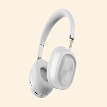 Super Bass Kulak Üstü Bluetooth Kulaklık Müzik Ve Radyo Keyfi Beyaz