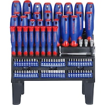 Workpro Wp200507 100 Parça Duvar Askı Aparatlı Profesyonel Cr-v Manyetik Tornavida Ve Bits Uç Seti