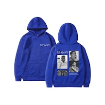 Rapçi Lil Yachty Çift Taraflı Baskılı Kapüşonlu Erkek Kadın Sarı