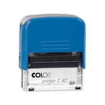 Colop Prınter C40 Mavi Kasa Mavi Keçe - 23 x 59 MM