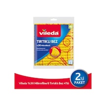 Vileda %30 Mikrofiber Novolon Temizlik Bezi 4 Adet Sarı 2'li Set