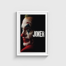 Joker 2019 Film Posteri Tablo Çerçeveli Poster Duvar Dekorasyonu Beyaz Çerçeveli Tablo Beyaz Çerçeveli Tablo Dn11d301beyaz