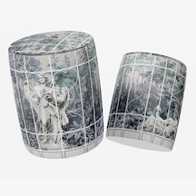 Bluehomeconcept Adawall Modern Heykel Tasarımlı Puf