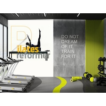 Pilates Reformer Beyaz Poster Poster Duvar Kağıdı Renkli