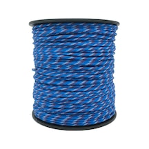 Mg Ropes Bileklik,outdoor 4 Mm Paracord İp No:64 100metre Mavi Beyaz Desenli