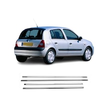 Renault Clio 2 Hb Uyumlu Krom Cam Çıtası  1999-2006 4 Parça Pasla