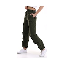 Dechival Kadın Paraşüt Pantolon Haki Yeşili
