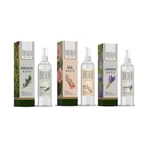 Tr Hidrolat Seti%100 Doğal Yağlı Saf Gül Suyu - Biberiye Suyu - Lavanta Suyu 3 X125 Ml.