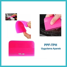 Bezos Ppf/tph Silikon Çekçek Ragle Cam Filmi Çekme Uygulama Aparatı Pembe 10x7.5cm Dfnbez