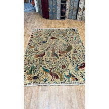 El Dokuma Afghan Halısı Krem