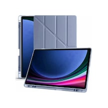 Galaxy X610 Tab S9 Fe Plus 12.4 Kılıf Kalemlikli Mars Tablet Kılıfı - Lavender Arka Kapak