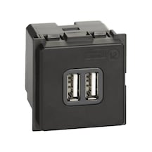 Bticino - A Tipi Usb Şarj Prizi, 3a, 230v /5vdc, Mekanizma, 2m