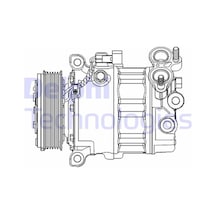 Delphı Klima Kompresörü Ford Focus-mondeo Volvo S40-v50-v60 12 1.6 Tdci 10 V40 10 V50 10 S60 Iı 10 S40 Iı 10 C30 10 1.6d D 4162 T Cs20512 Am5n 19d629 Aa 36001128