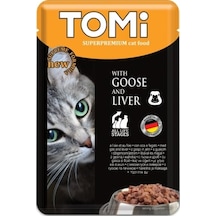 Tomı - 60 - 4 Adaet Kedı Kaz - Cığer Pouch - Muratech - Mama 100gr