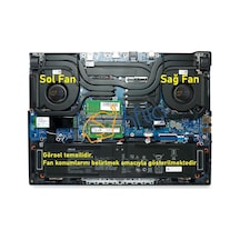 Asus G713q Uyumlu Notebook Cpu, İşlemci Fanı, Sol Fan - Ver.2 - 12v - Tip-a / 13nr08e0p02011 32689767