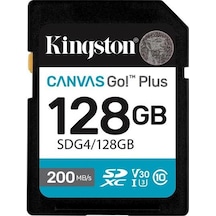 Kıngston 128gb Canvas Go Sdg4/128gb Sdhc Hafıza Kartı