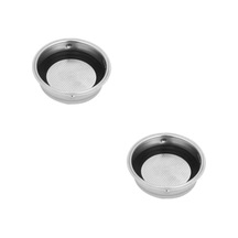 1/2/3/5 Kahve Makinesi Siyah Halkalı Basınçlı Filtre Sepeti 1 Fincan Çapı 51 Mm 2'li Set Diğer