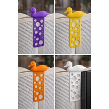 Ördek Figürlü Dekoratif Kitap Ayracı 6 Lı Renkli Set