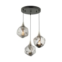 Lampaluce Globo-4 Modern Sarkıt Avize 3'Lü 70Cm Krom