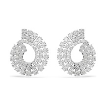 5705834 Swarovski Küpe Matrıx:pe Round Whıte/rhs Metalik
