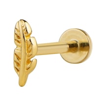 Goldkupe Yaprak Altın Piercing-6457