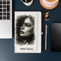 Kişiye Özel Karakalem Tasarımlı  Defter