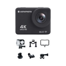 Agfaphoto Realimove Ac9000-30 Su Geçirmez Dijital Eylem Kamera Gerçek 4k Eıs Anti-shake, 170 Â Açı, 2.0 İnç Lcd Ekran, 18 Zubehörteile, Wlan Siyah M