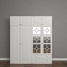 Tindle 4 Kapılı Gardrop Suntalam Sis Gri