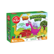 Bu-bu Oyun Hamuru Seti 3d Dinozor L Bubu-oh0012 Çok Renkli