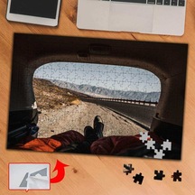 Arabada Uyku, Yol Yorgunluk 240 Parça Puzzle Yapboz Tablo-p3570
