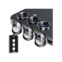Aksesuar Samsung Uyumlu Galaxy Serisi Kamera Lens Koruyucu - 9h Sertlik Otomatik Hizalama Aparatlı Alüminyum Çerçeveli Çizilmeye V