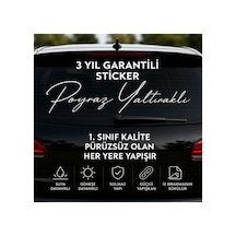 Mupoy Kişiye Özel Ad Soyad Imza Sticker 1 Adet / Etiket / Araç Sticker / Araba Sticker