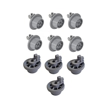 Bosch Uyumlu Bulaşık Makinesi  Yeni Model Alt Sepet Tekeri 611475 10 Adet