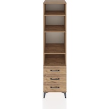Hyperion Dolap 4 Raflı 3 Çekmeceli 44x44x182 Çam-çam Çam