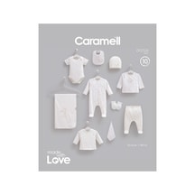 Caramell %100 Pamuk Love Bunny 10'lu Hastane Çıkışı Set 0-3 Ay 50-56 Cm Ekru Crml.zk2524.ekr