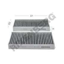 Bmw F45-f48 X1, 2014-2015 Karbon Polen Fıltre Rxc6100k 64119321875 Cuk23005-2 Cuk23015-2 Lak1156s
