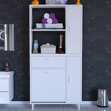 Modilayn Mis Urla Yenice 90 X 183 X 31,5 Cm Kirli Çamaşır Sepetli Banyo Dolabı
